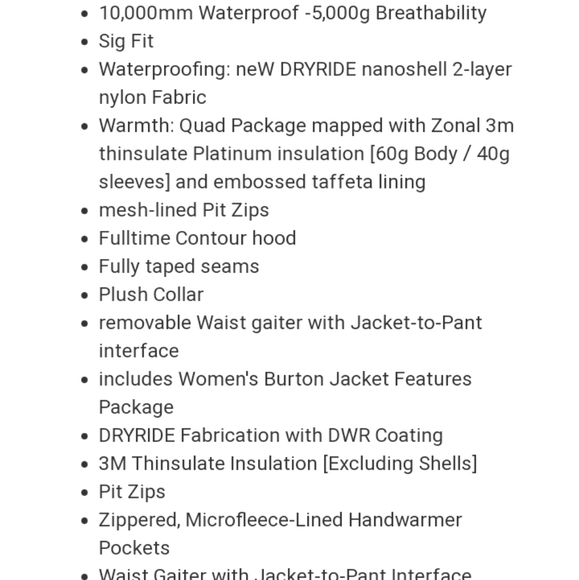 Burton snowboard jacket - Picture 9 of 10